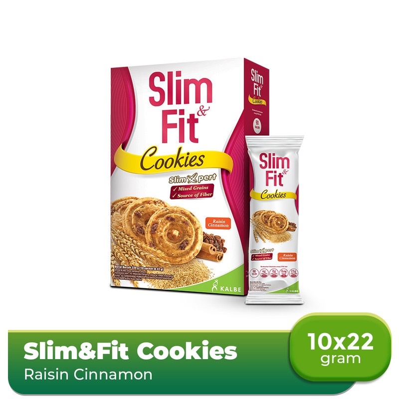Slim &amp; FIt Cookies 220gr Snack Diet Low Calori