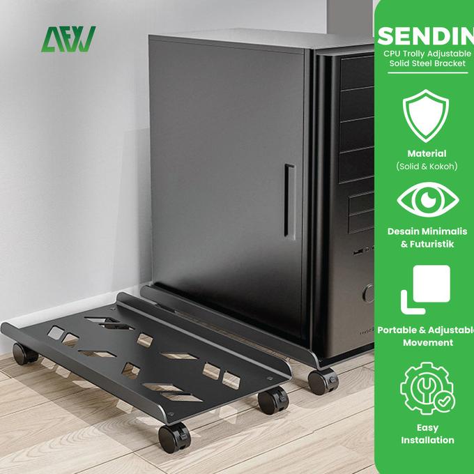 

SENDIN CPU Trolly Adjustable Solid Steel Universal Bracket CPU XIV