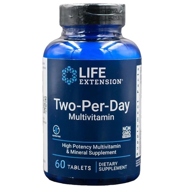 Life Extension Two Per Day Tablets 60tab Multivitamin Mineral ORI USA