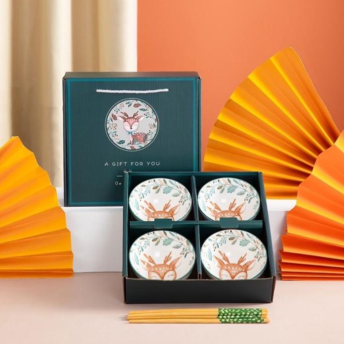 

Christmas Hampers Gift Bowl / Deer Bowl Set / Hadiah Natal Mangkuk Lux