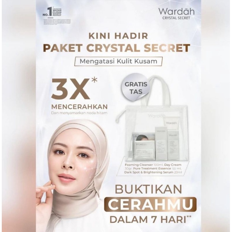 Wardah Crystal Secret Package Free Pouch