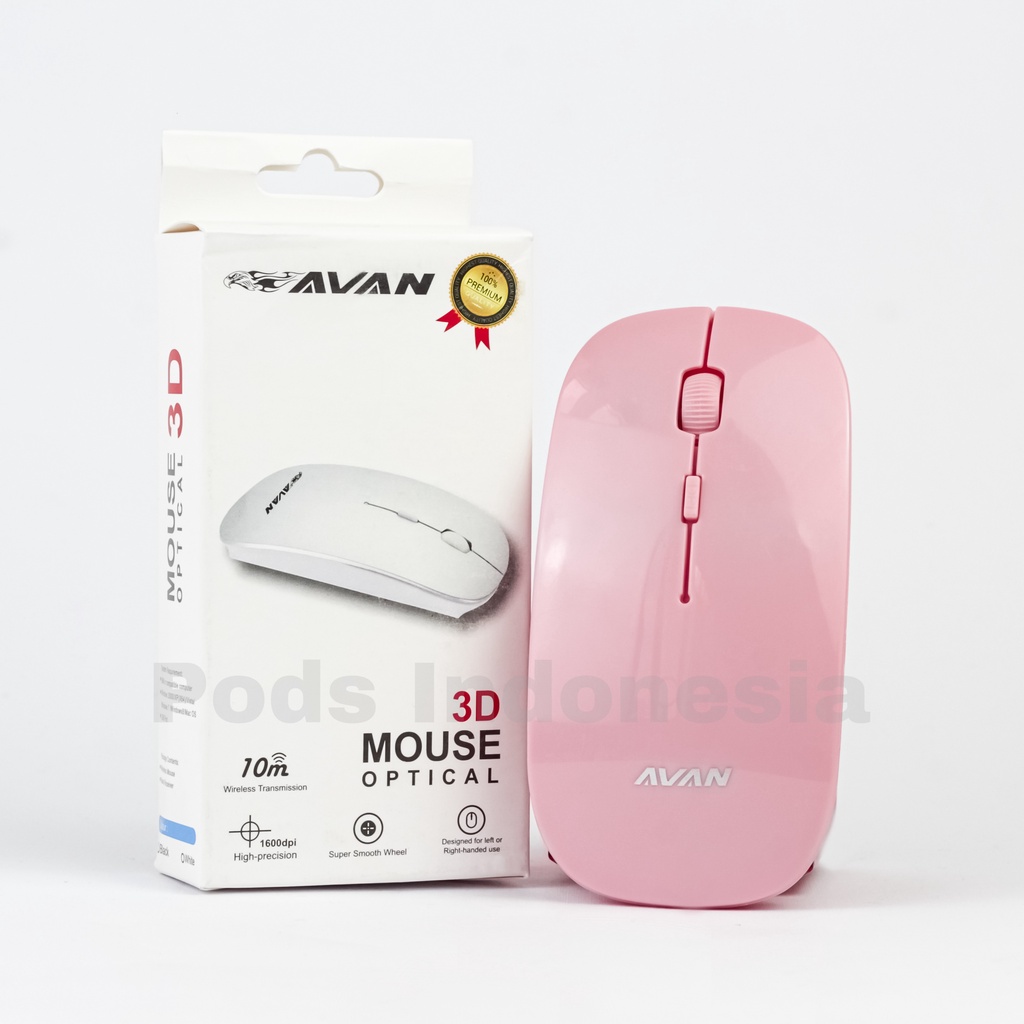 AVAN Mouse Wireless Bluetooth Silent Click by Pods Indonesia