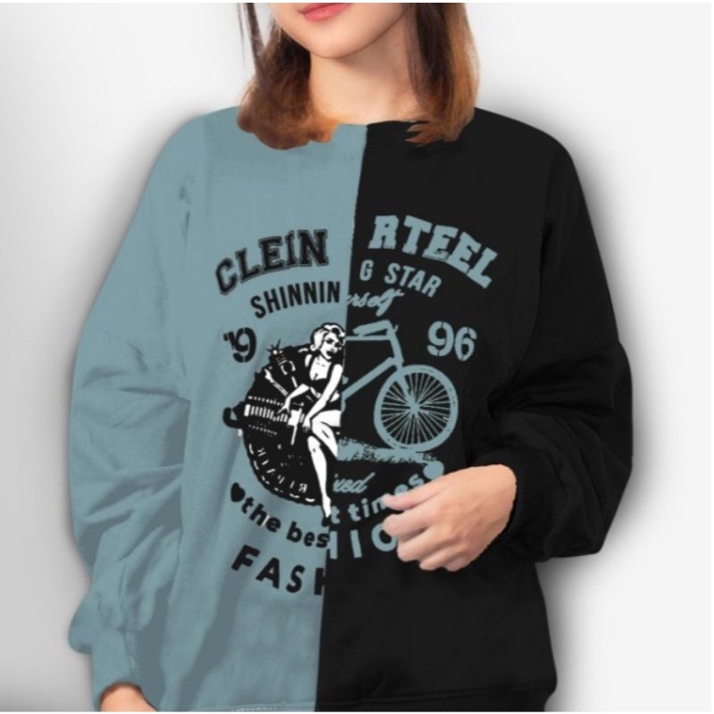 SWEATER OVERSIZE CLEIN RTEEL STYLE COMBI COLOR