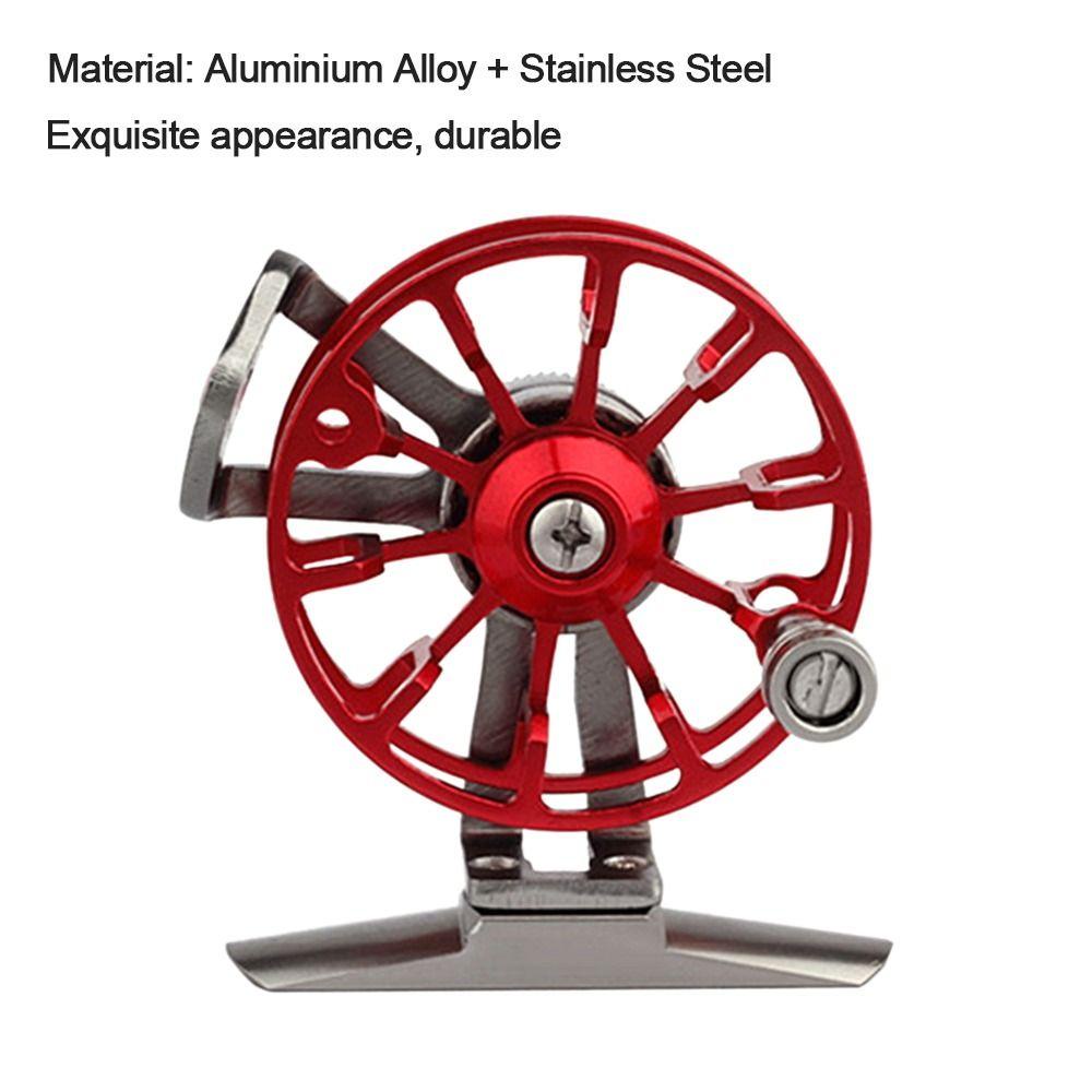 Top Ice Fishing Wheel New Aluminium Alloy Pegangan Halus Pengereman Logam Umpan Pengecoran Gulungan