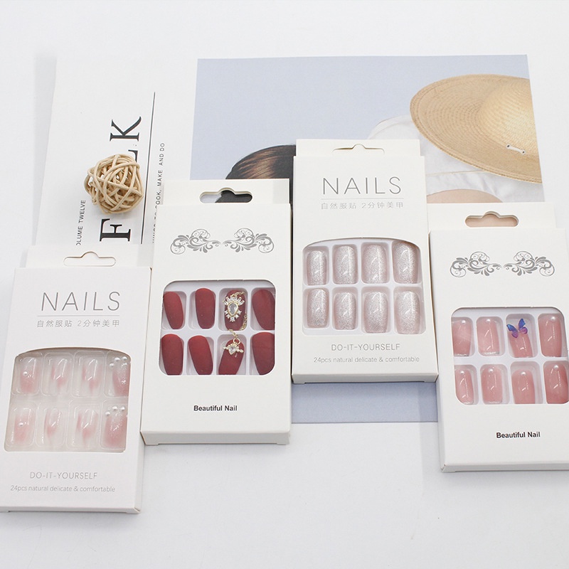 Jual Fake Nail Stickers / 3D Kuku Palsu 24pcs/ Stiker Kuku / Sticker