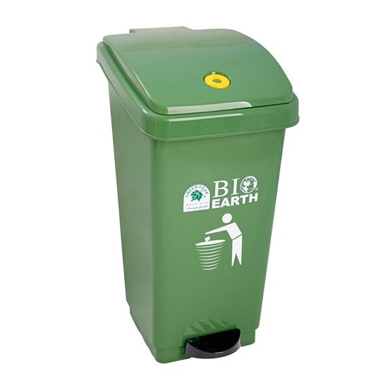 Tempat Sampah tong sampah injak  Kotak Sampah green leaf BIO Step On Dustbin 50 liter 2160