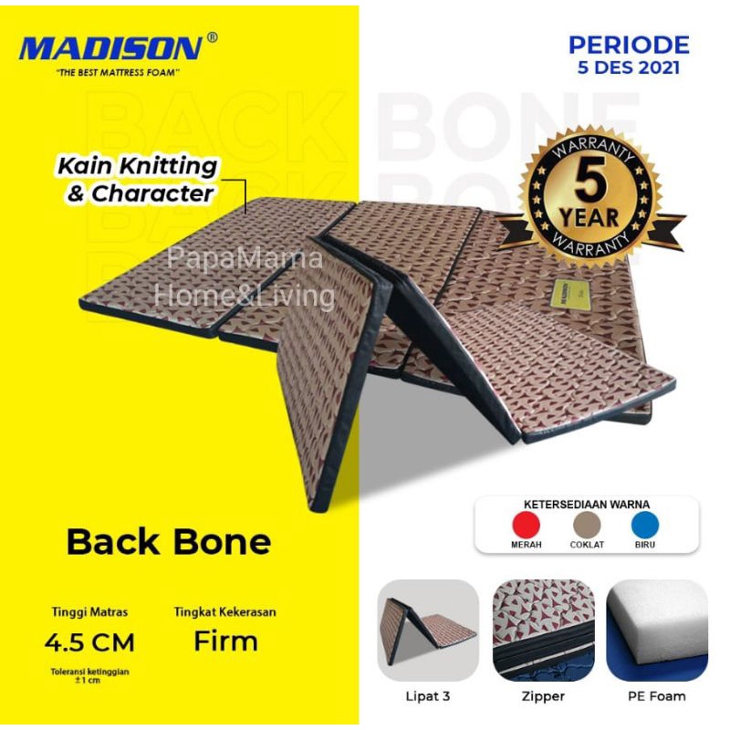 Travel Bed Back Bone - Tilam Lipat - Kasur Kesehatan Tulang belakang - Tilam camping - Kasur Busa 90