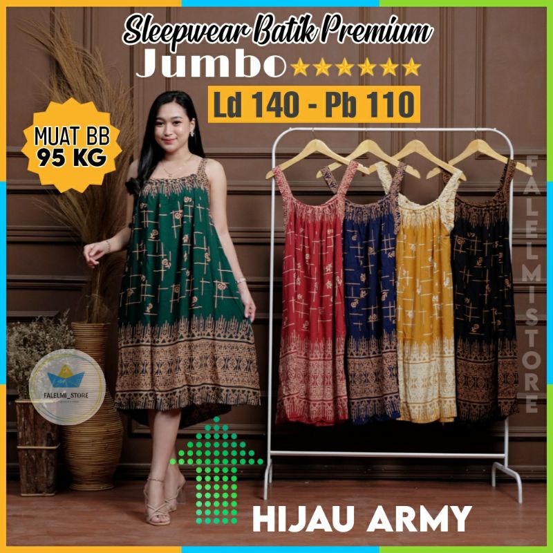 Baju Daster Tidur Jumbo Tanpa Lengan Ld 130 XXXL Singlet Yukensi Kensi Tengtop Tali Satu Pundak Jumb