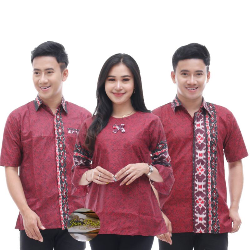 BISA PISAH ATASAN BATIK COUPLE CEWEK COWOK TERBARU  BAJU SERAGAM M L XL XXL