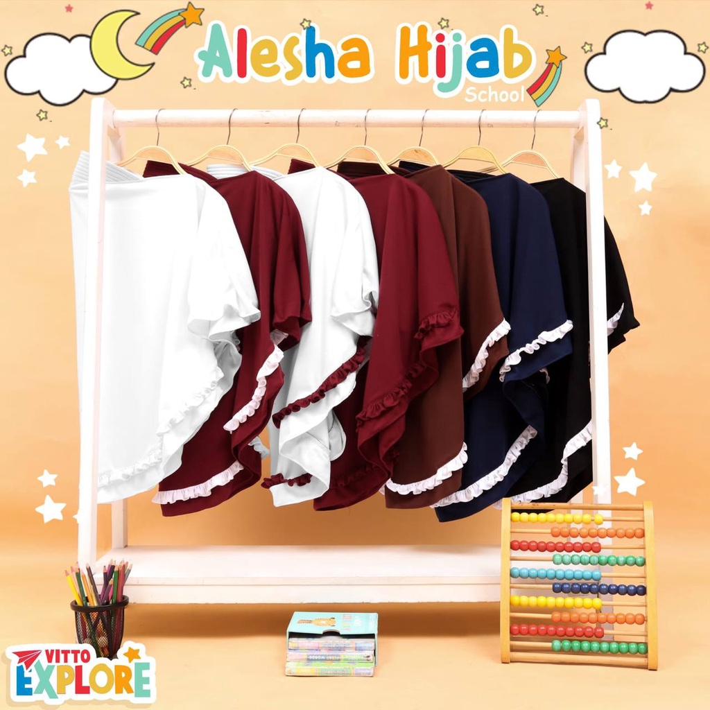 Hijab school anak Alesha by Vitto