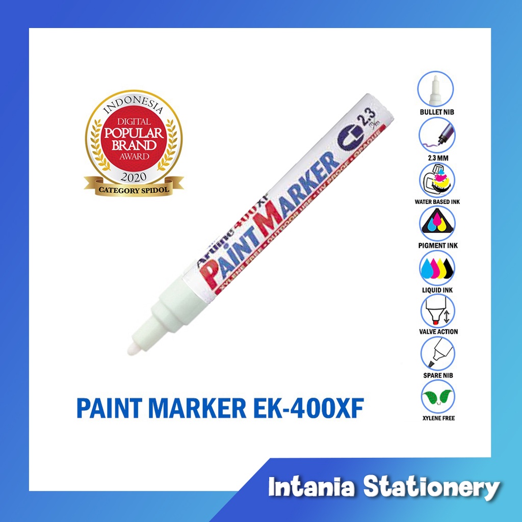 

SPIDOL PAINT MARKER ARTLINE EK-400XF / SPIDOL PUTIH 2,3mm