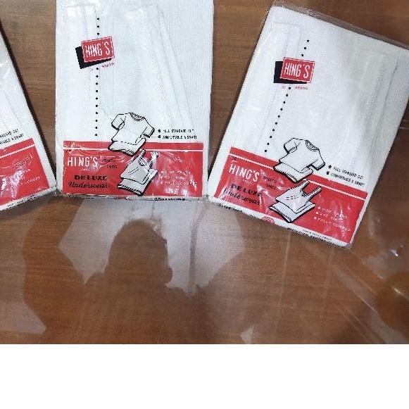 SINGLET HINGS PRIA, SINGLET DEWASA SALUR / KAOS DALAM PRIA HING'S SINGLET HINGS MERAH/ KUTANG, ORI