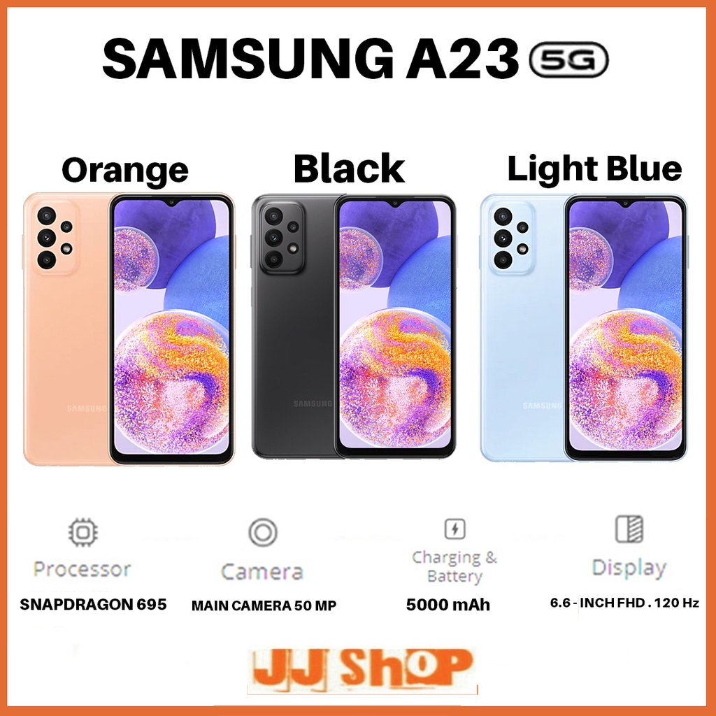 SAMSUNG GALAXY A24 A23 5G 8/128 &amp; 6/128 GB RAM 8GB 6GB ROM 128GB GARANSI RESMI SEIN