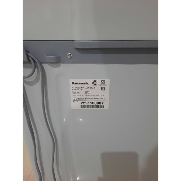 Mesin CUCI 2 Tabung 9kg Panasonic NAW96BBZ2