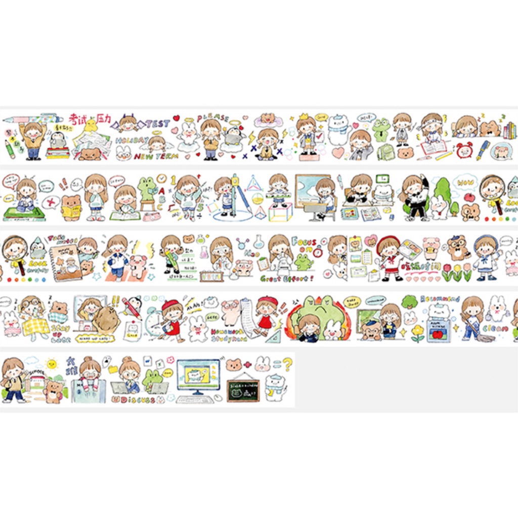 

Molinta School Life Washi Sampler