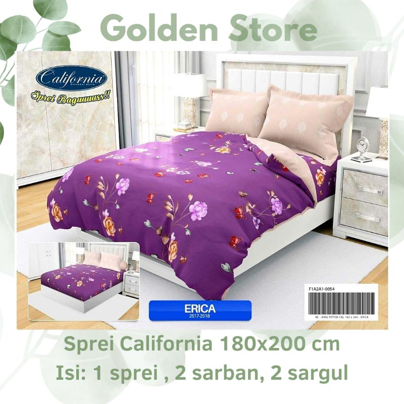 Sprei California 180x200 Motif Erica