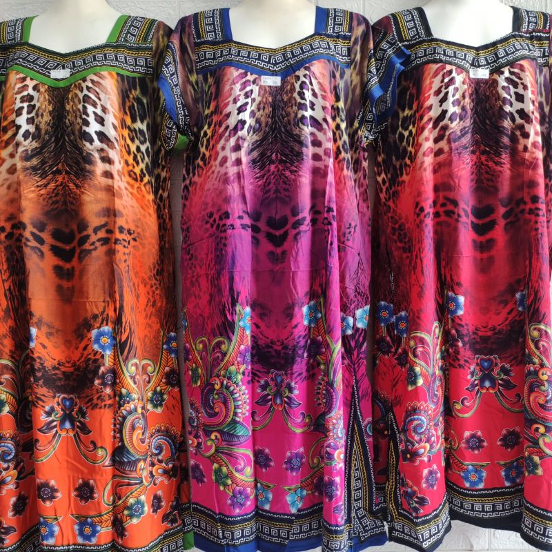 DASTER SIKAK LEOPARD BAHAN RAYON LINEN