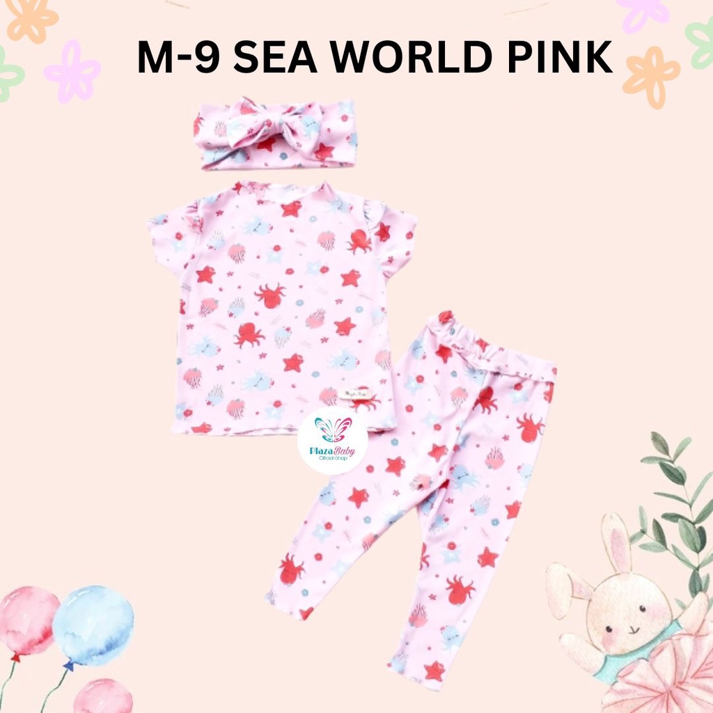 SALE 10.10 Plazababyku MX MIKHA setelan bayi motif bunga yang lucu free headband PART2