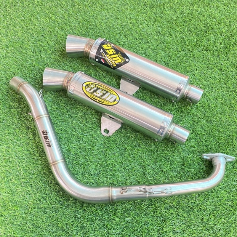 Knalpot Dsm Drag 38 C bawah leher cobra Aerox old dm 38 mmt dsm