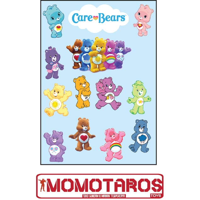 Sticker murah anti air Care Bears 1pc