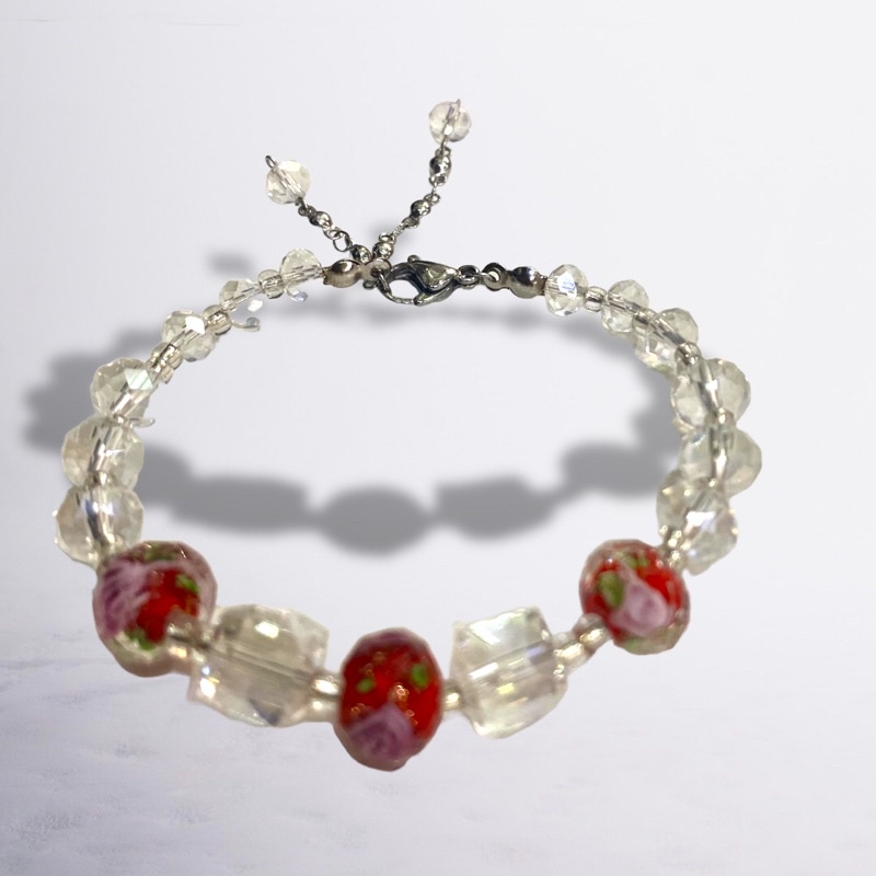 gelang titanium//gelang kristal murano//gelang anti korosi//gelang