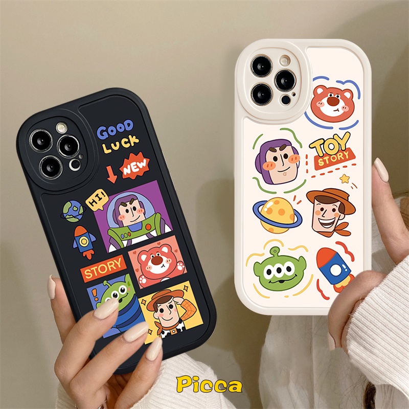 Kartun Lucu Toy Story Losto Casing C53 Realme GT Master Edition C30 C15 C21Y C25Y C31 C25 C35 C25s C12 8 8i 9i C17 C3 C11 C21 C20 8Pro C20A 6 6i 5i 5s 5 6s Cute Bear TPU Cover