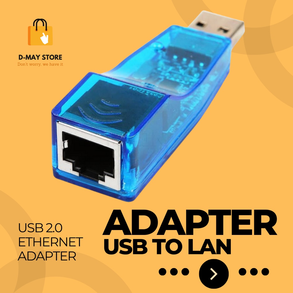 Jual USB LAN ADAPTER BIRU / USB TO RJ45 BIRU Shopee Indonesia