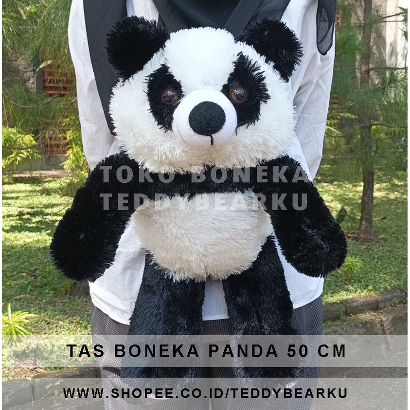 TERMURAH! BONEKA TAS BERUANG TEDDY BEAR LARGE 50 CM HADIAH TAS CEWE / ANAK!