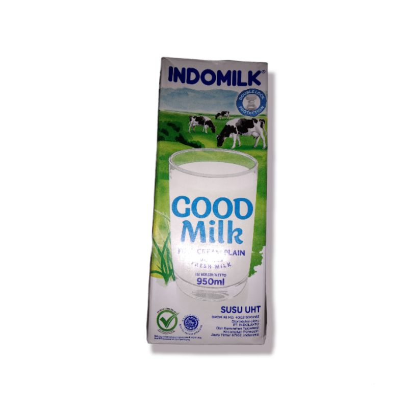 

INDOMILK susu UHT Good Milk Full Cream 950 ml Plain
