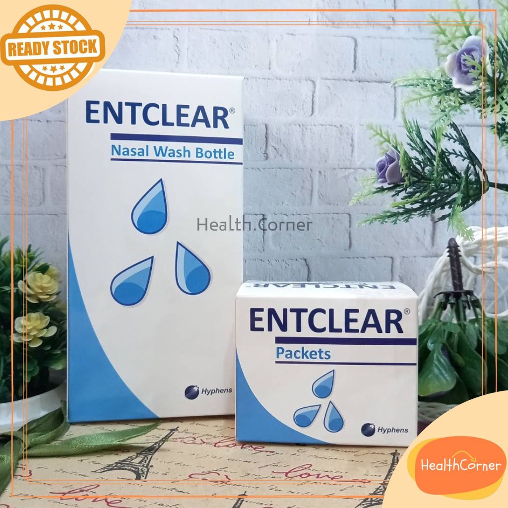 ENTCLEAR Nasal Wash Bottle - Alat Cuci Hidung Sinus Nose Cleaning Packets Powder Pembersih Hidung