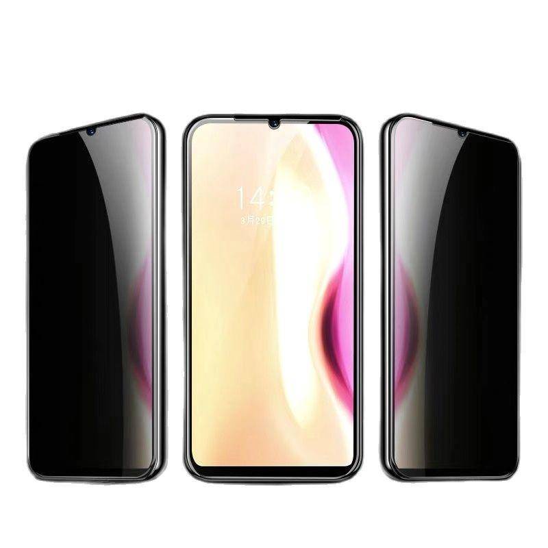 1-2pcs Pelindung Layar Tempered Glass Anti Spy Untuk Vivo Y11 Y19 Y20 Y20i Y3 Y30 Y50 Y53s Y5s 5G Y66 Y67 Y70 Y70 Y83 Y91 Y93 Y83