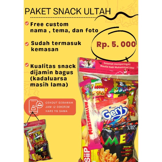 

paket snack ultah/tedak sinten/syukuran/maulid