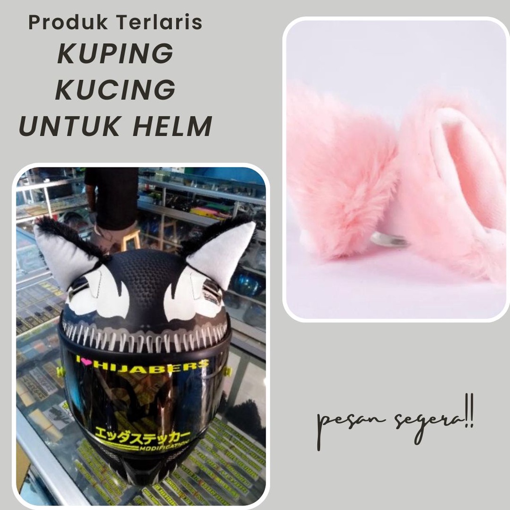 Kuping Kucing Helm /  / Sepasang Kuping kucing Helm||Kuping Helm, Kuping kucing Helm Murah, Kuping K