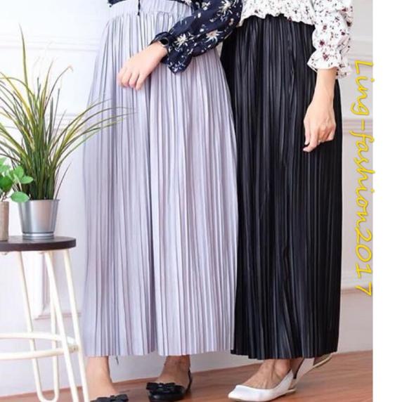 Rok plisket lurus premium import/ rok plisket/rok muslim/rok lurus