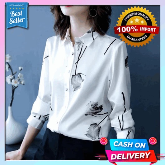 Atasan Wanita Canary Basic Blouse Terbaru Polos Wanita Muslim Bahan Rayon Crinkle Kekinian 2021 Terb