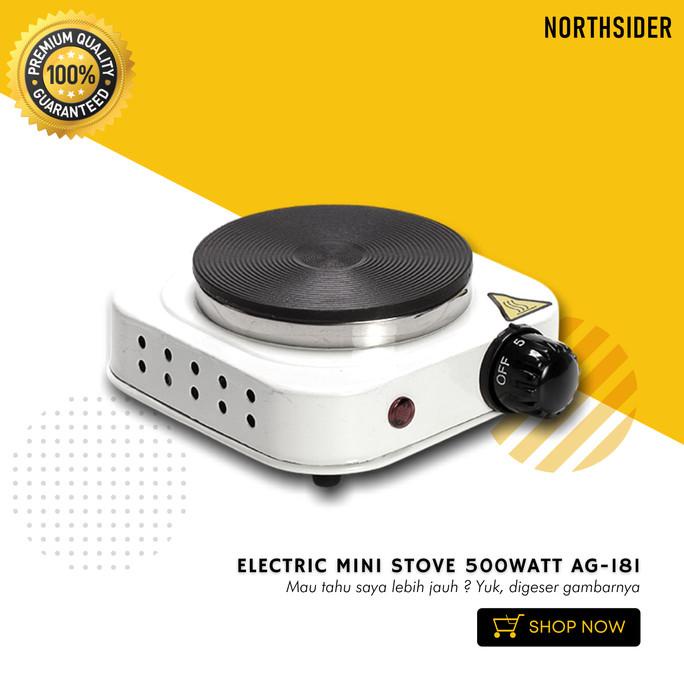 Buruan beli] KOMPOR LISTRIK MINI STOVE 500WATT | KOMPOR ELEKTRIK MOKA POT AG-181