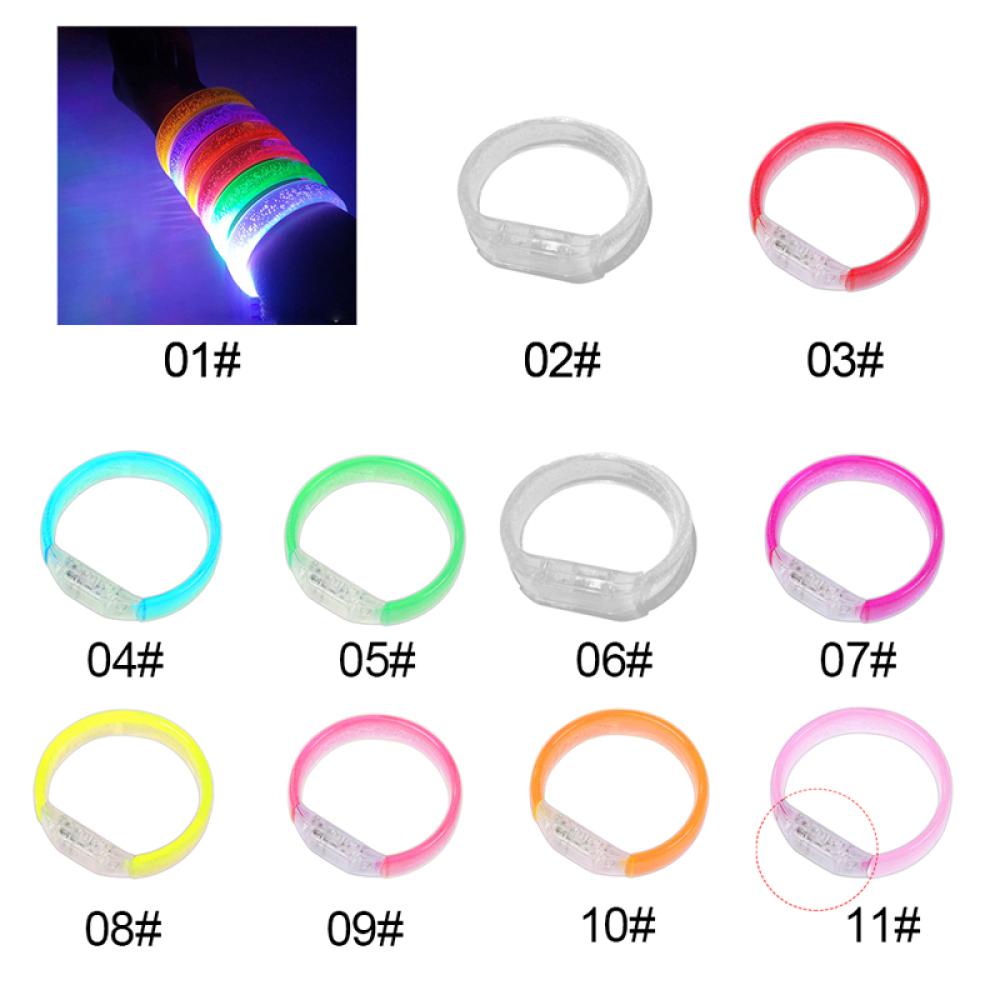 Timekey Gelang Tangan LED Menyala Untuk Penyemangat / Pesta / Hiburan M6T1