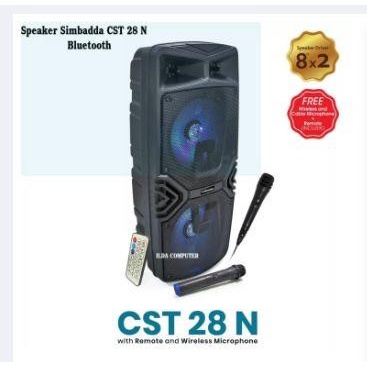 SPEAKER Karaoke SIMBADDA CST 28N BONUS 2 MIC - Speaker Bluetooth