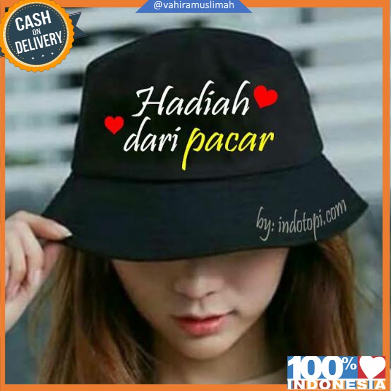 Topi Bucket hat DEWASA premium distro 1 warna bisa Bordir 1 Hari Jadi