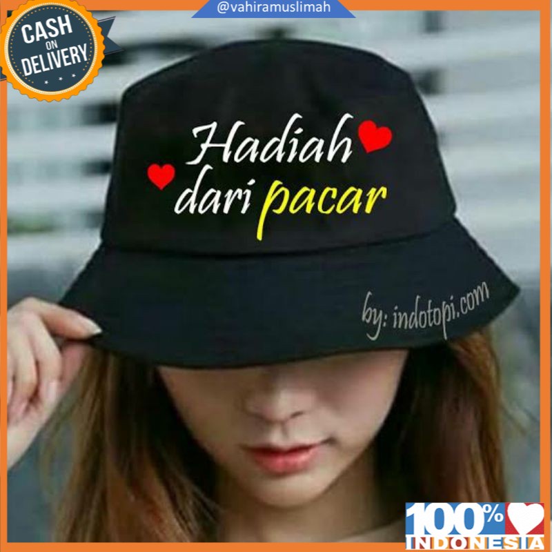 Topi Bucket hat premium distro 1 warna bisa Bordir 1 Hari Jadi