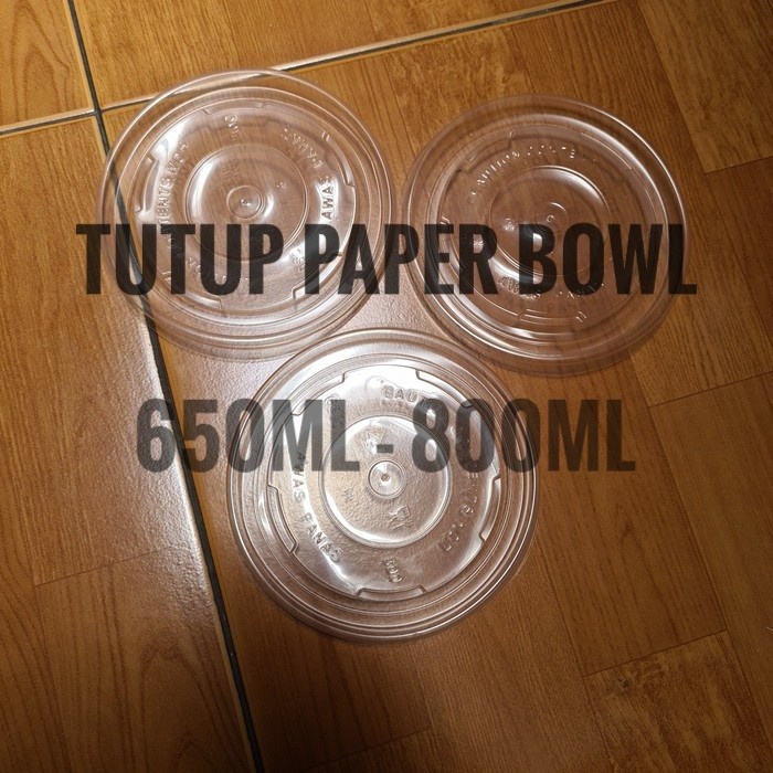 LID TUTUP PAPER BOWL TUTUP RICE BOWL 1 DUS 500 PCS