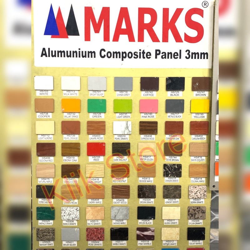 ACP MARKS SEVEN PE 3MM - Aluminium Composite Panel // Klik Store //