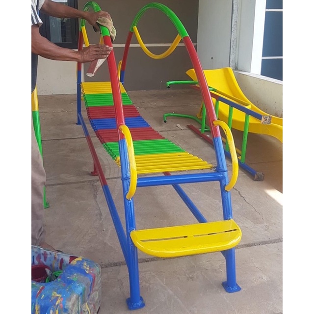 mainan taman outdoor mainan jembatan rantai paud mainan anak free ongkir jkt