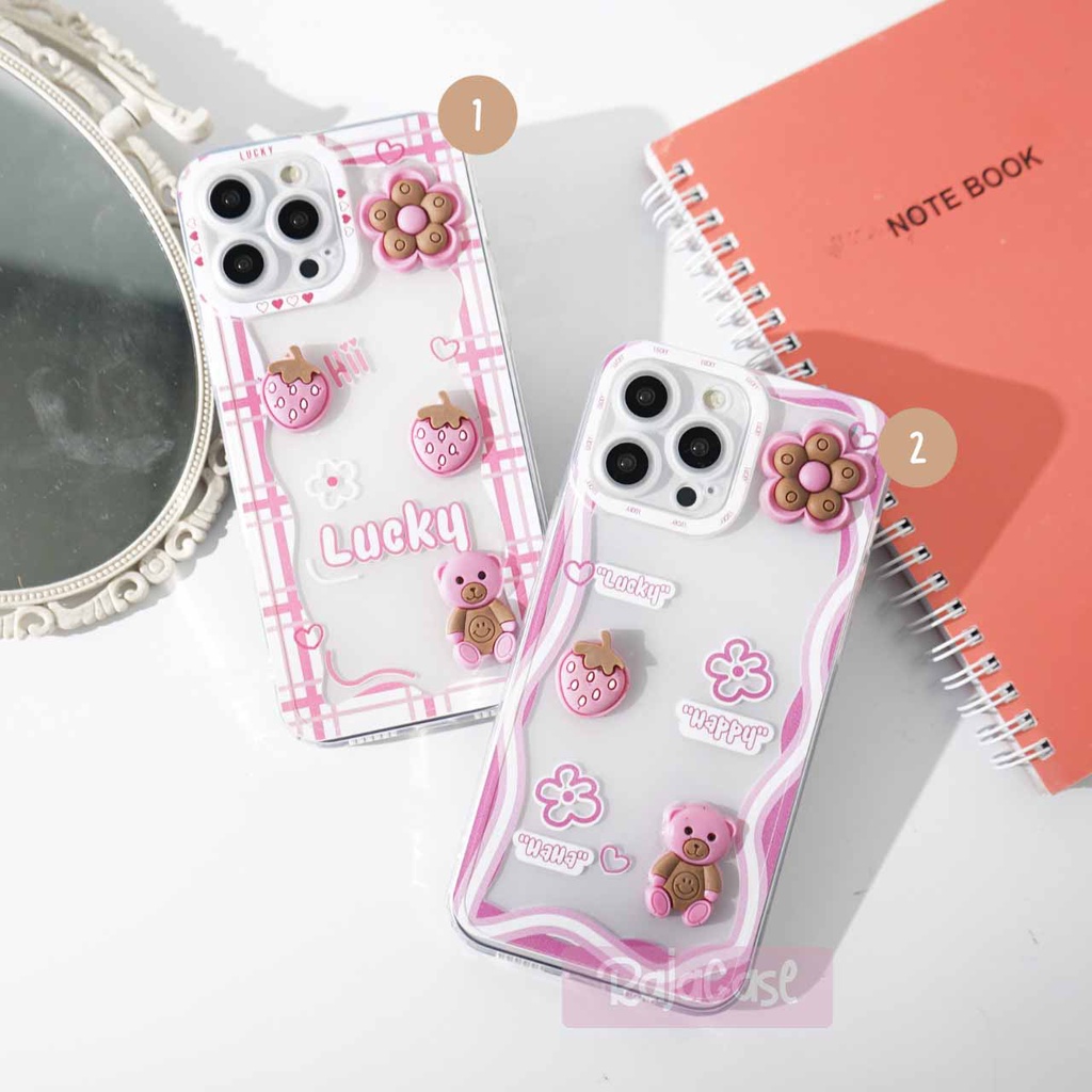 SoftCase Motif TransParan Protect (3D-5) 3D Timbul Realme C35 casing handphone - Realme C35 - pelind