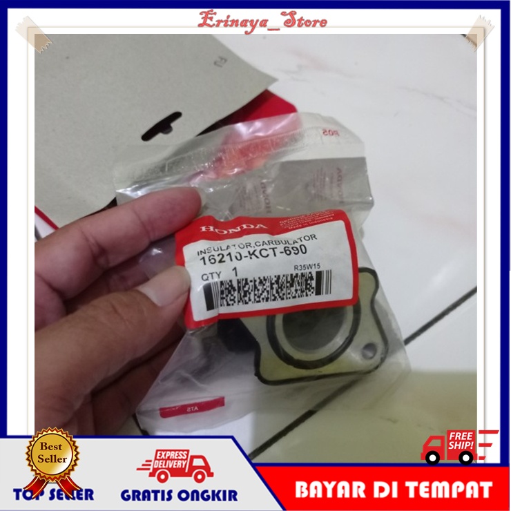 ORIGINAL AHM Manipol Manifold Manipul Intake Karet Motor Honda Mega Pro Old Lama GL Neotech Max KEH 