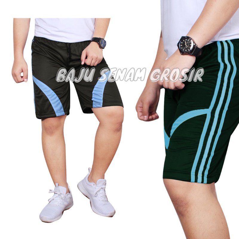 Celana Pendek Olahraga Pria Dewasa Santai Kolor Selutut BBS001