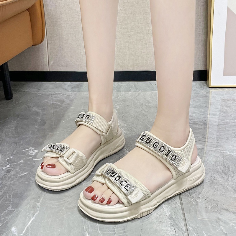 Free Box Sandal Wanita Terlaris Sandal Wanita Kekinian Populer NS C522 Sepatu Sandal Wedges Wanita Import