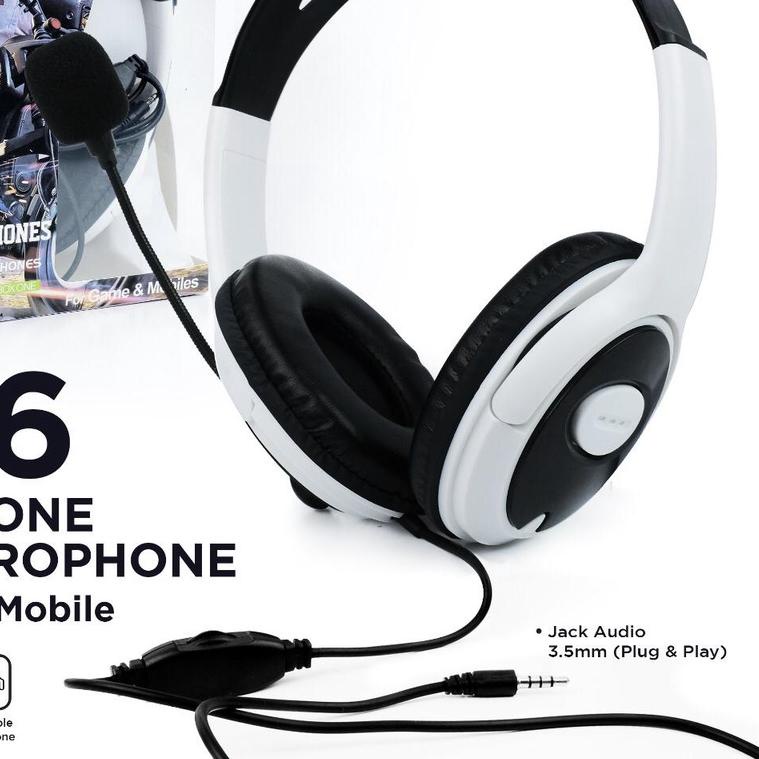 Handset Gaming wired + mic Stereo Bass Hp Computer Laptop earphone Handsfree