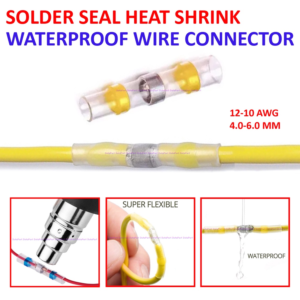 Solder Seal Heat Shrink KUNING WaterProof Wire Connector HeatShrink