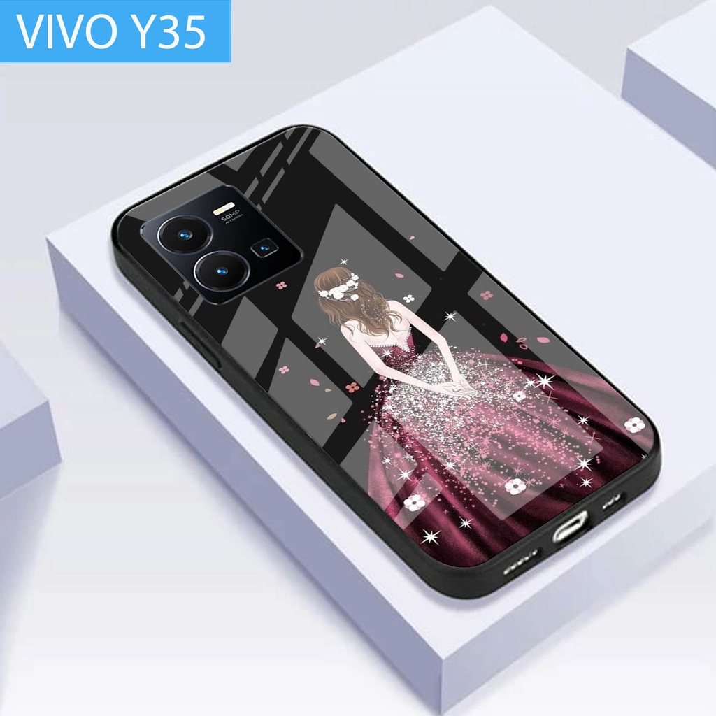 [G24] SOFTCASE VIVO Y35 - SOFTCASE GLASS KACA VIVO Y35 - SOFTCASE KACA VIVO Y35S